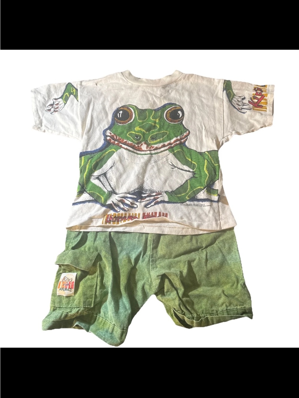Hang Ten Kids For Animals T-Shirt, shorts Vintage Rare Frog 1993 San
Diego L7